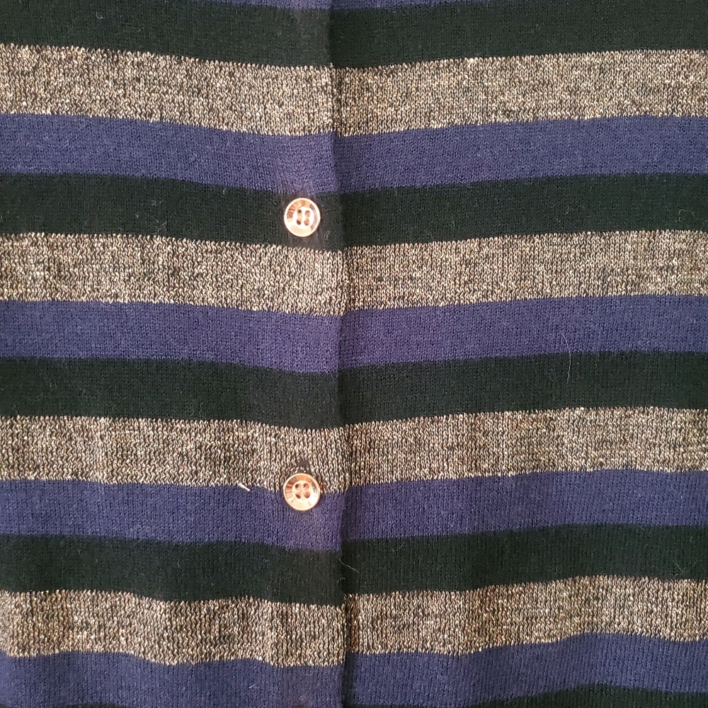 Loft Striped Button Down Cardigan - image 3